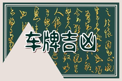 车牌禁忌的字母